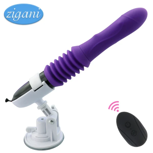 Thrusting Big Dildo Vibrator